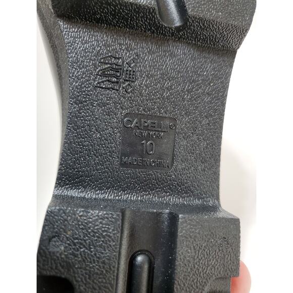 Capelli New York Boots Womens 10 Ankle Shiny Jelly Rain Winter Fall Shoes - Picture 11 of 13